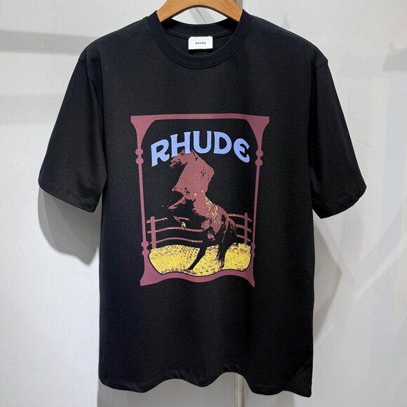 Rhude Cadre Vintage Black T-Shirt - Picture 1 of 6